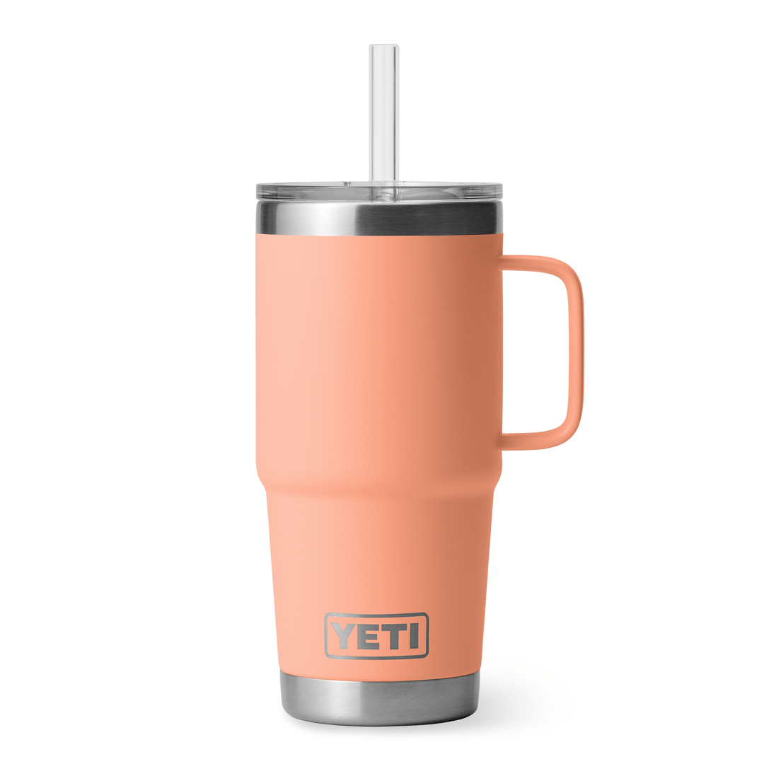YETI YETI Rambler 25 oz Straw Cup - Peach