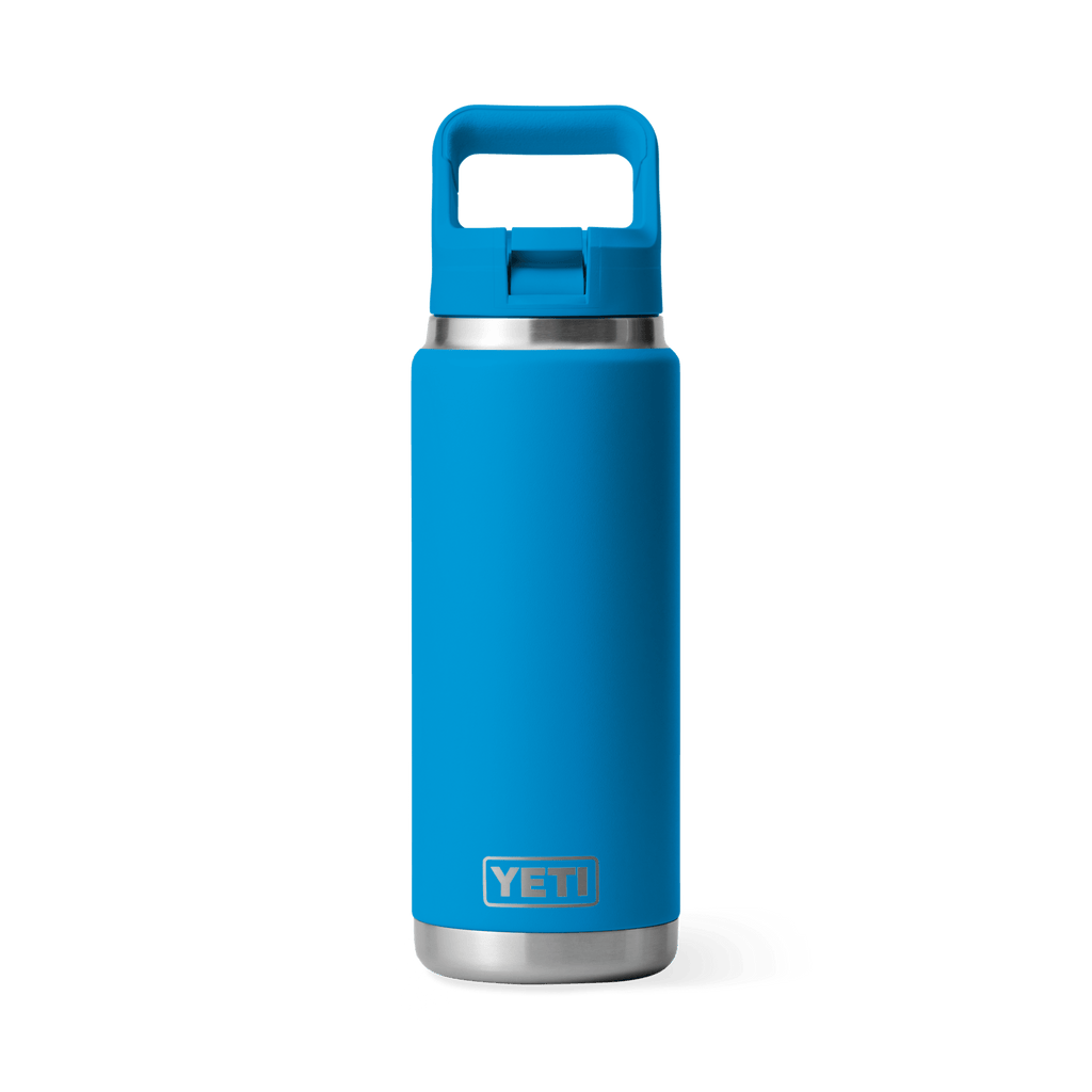 YETI Rambler 26 oz Water Bottle with Straw Cap - Big Wave Blue