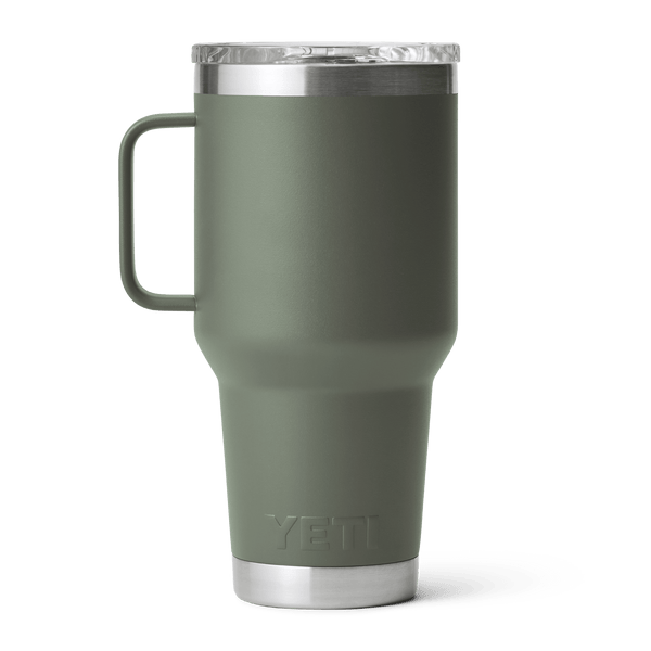  YETI Rambler 30 oz Travel Mug, Stainless Steel, Vacuum Insulated  with Stronghold Lid, Camp Green : Home & Kitchen