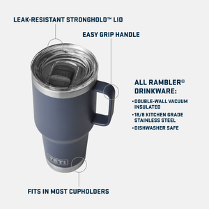 YETI Rambler 30oz Travel Mug with Stronghold Lid - Camp Green