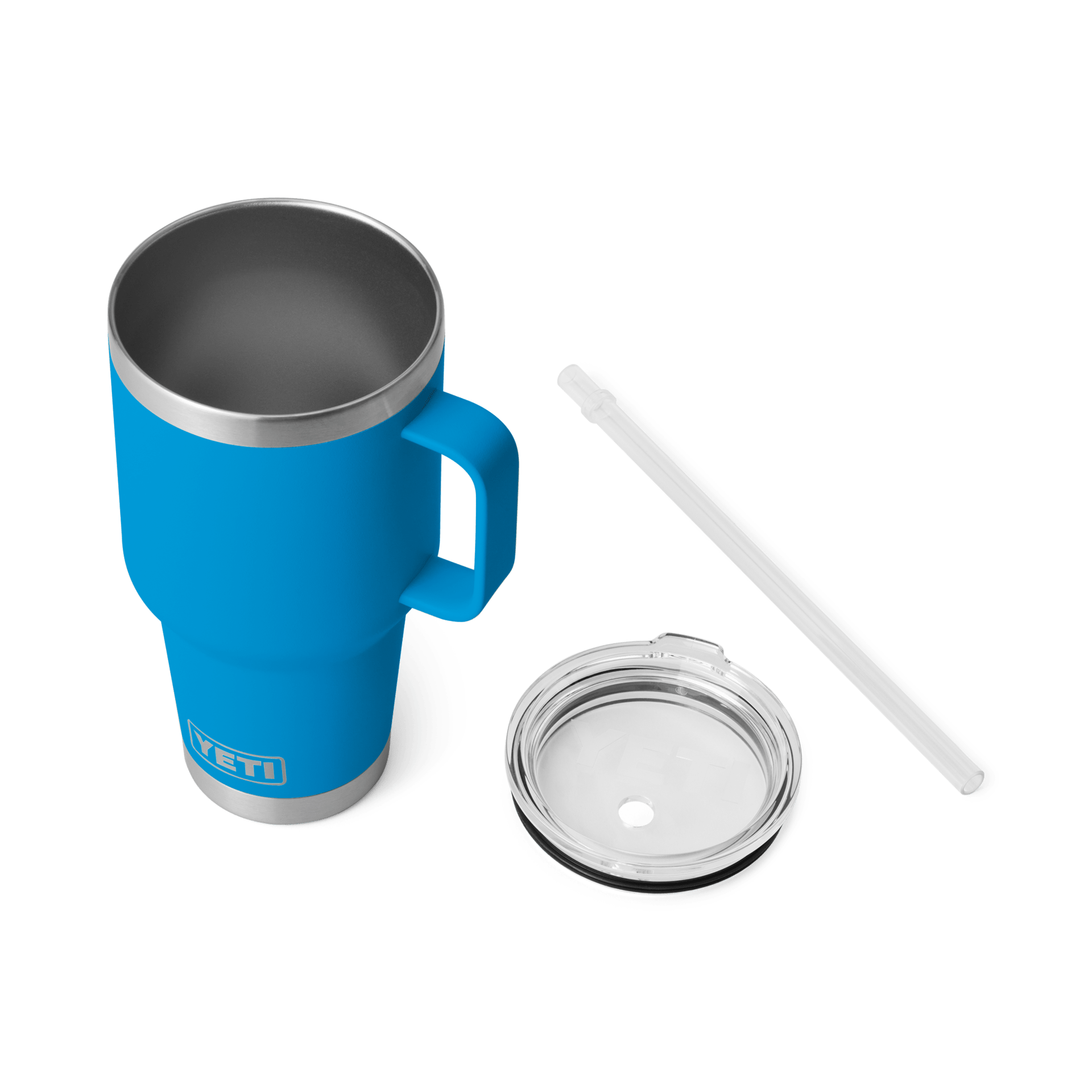 YETI Rambler 35 oz Mug ストロー付き YETI Rambler 35 oz Mug with Straw Lid - Big Wave Blue - Southern