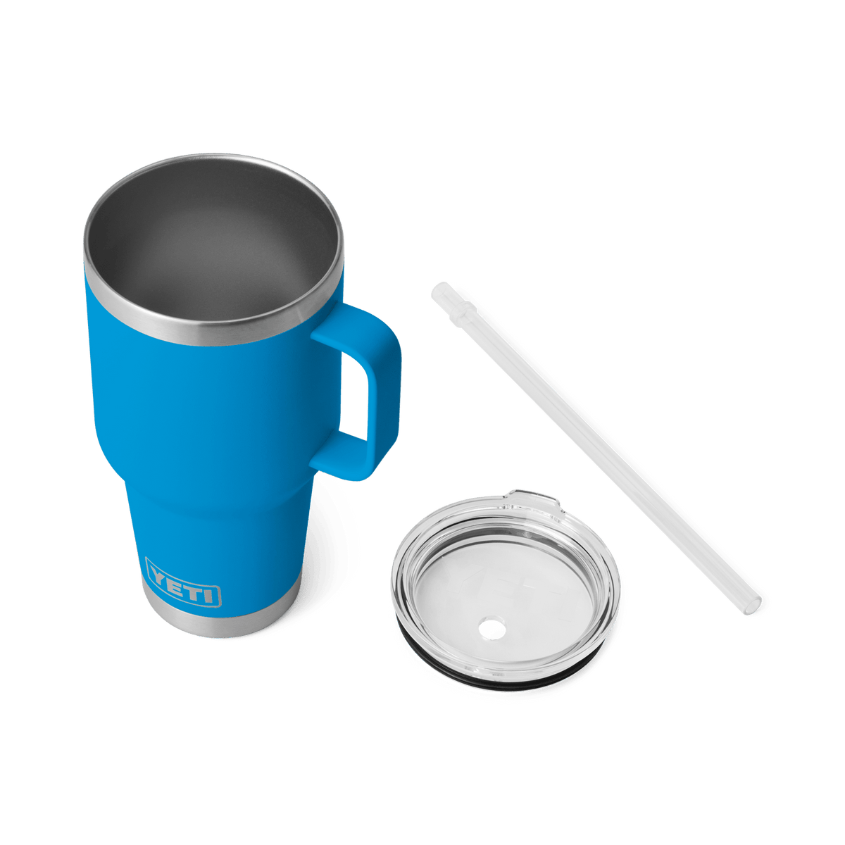 YETI Rambler 35 oz Mug with Straw Lid - Big Wave Blue - Insulated Drinkware
