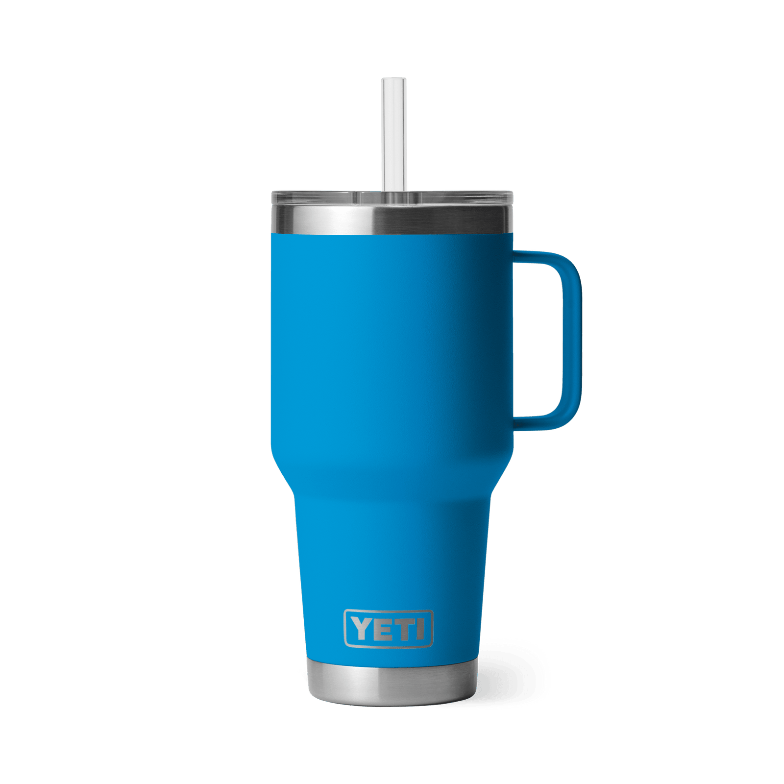 YETI Rambler 35 oz Mug with Straw Lid - Big Wave Blue - Insulated Drinkware