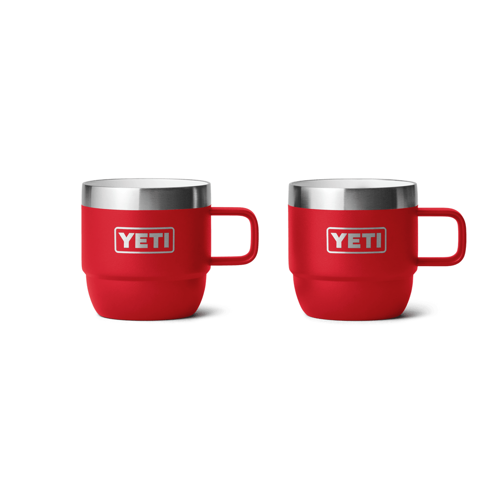 YETI Rambler 6 oz Stackable Mugs (Set of 2) - Rescue Red