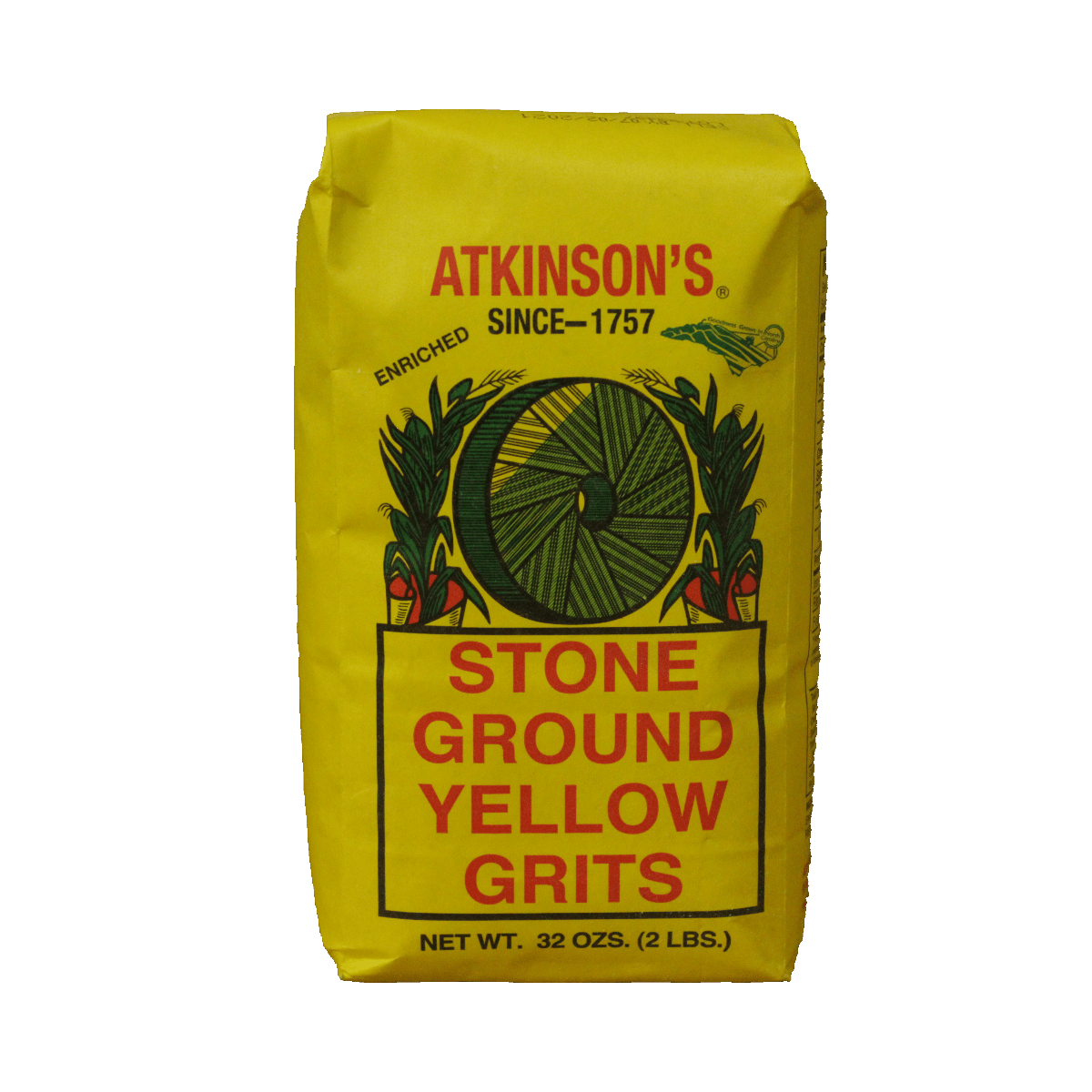 Atkinson Milling Company Atkinson's Stone Ground Yellow Grits 2 lb