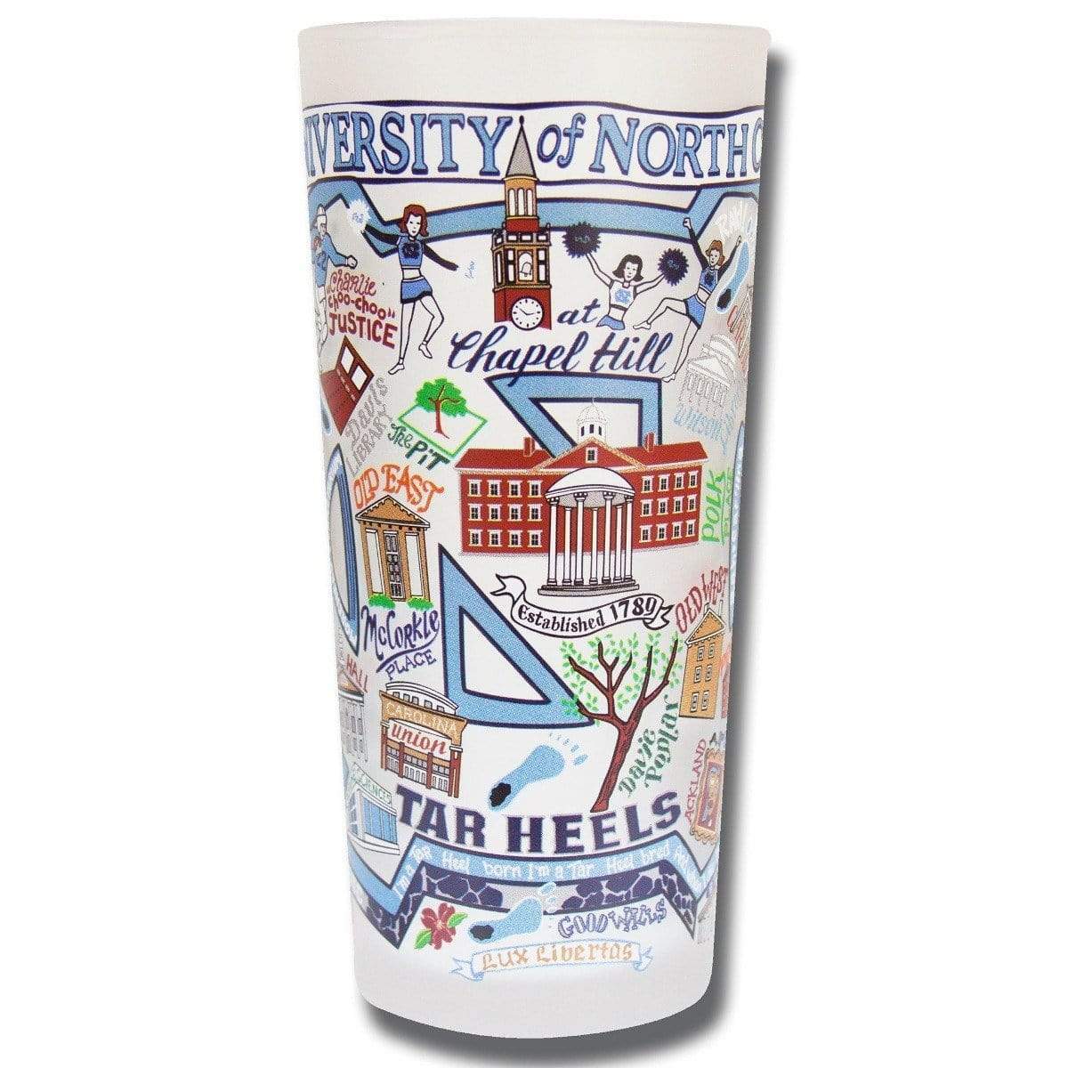 Catstudio 15 oz Frosted Glass University of North Carolina - Glassware