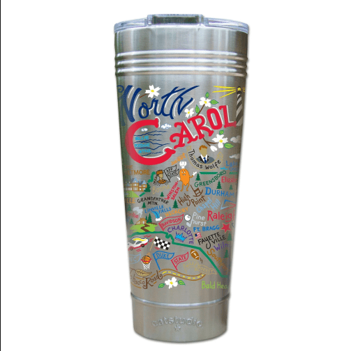 Catstudio North Carolina 24 oz Stainless Steel Tumbler - North Carolina Gifts