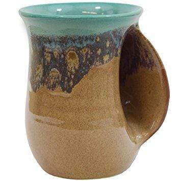 Clay In Motion 14 oz Island Oasis Right Handwarmer Mug - Mugs