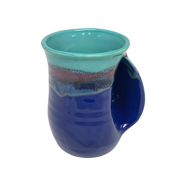 Clay in Motion Clay in Motion Handwarmer Mug - Right Handed - Mystic Water