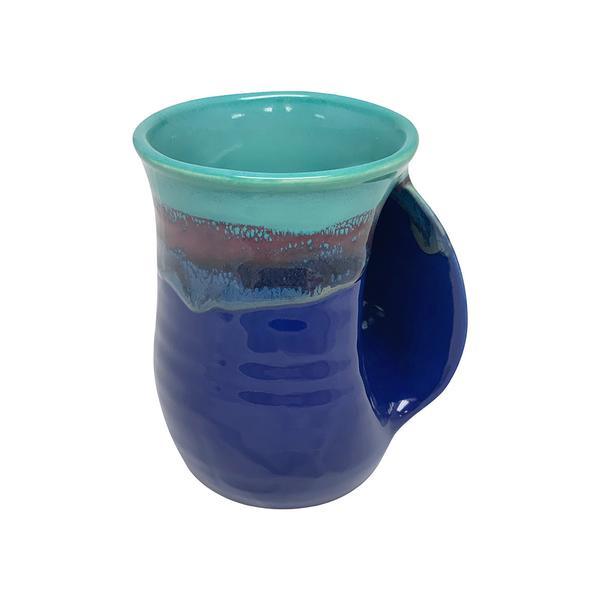 Clay in Motion Handwarmer Mug - Right Handed - Mystic Water - Mugs