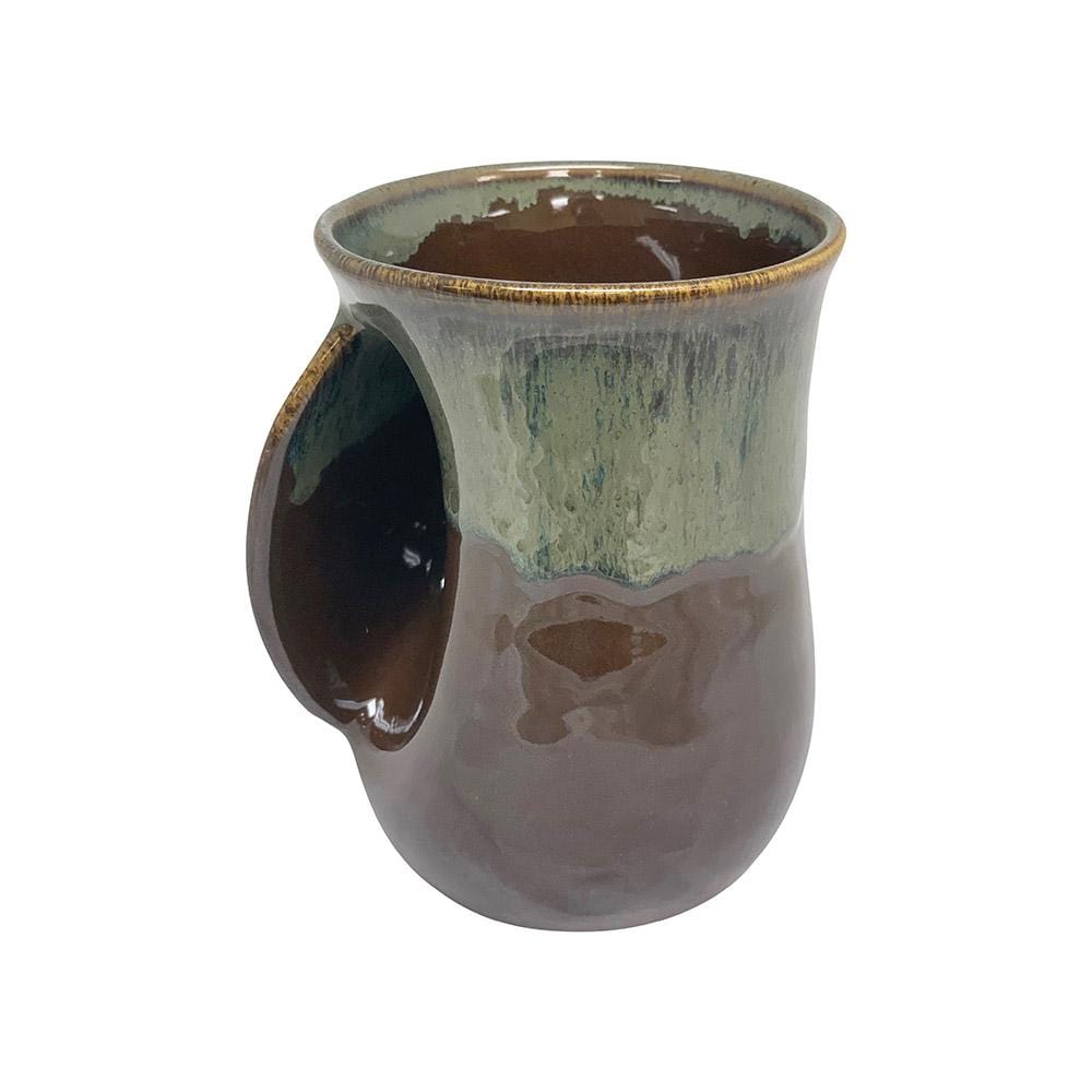 Clay in Motion Mocha Left Handwarmer Mug - Mugs