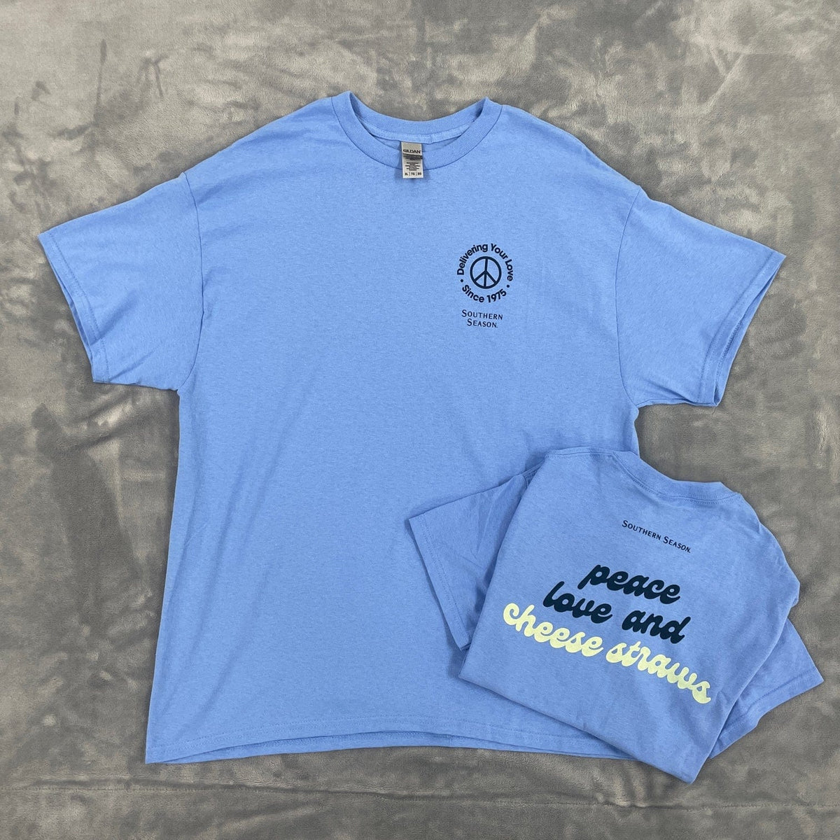 Southern Decorative T-Shirt - Delivering your Love - Blue