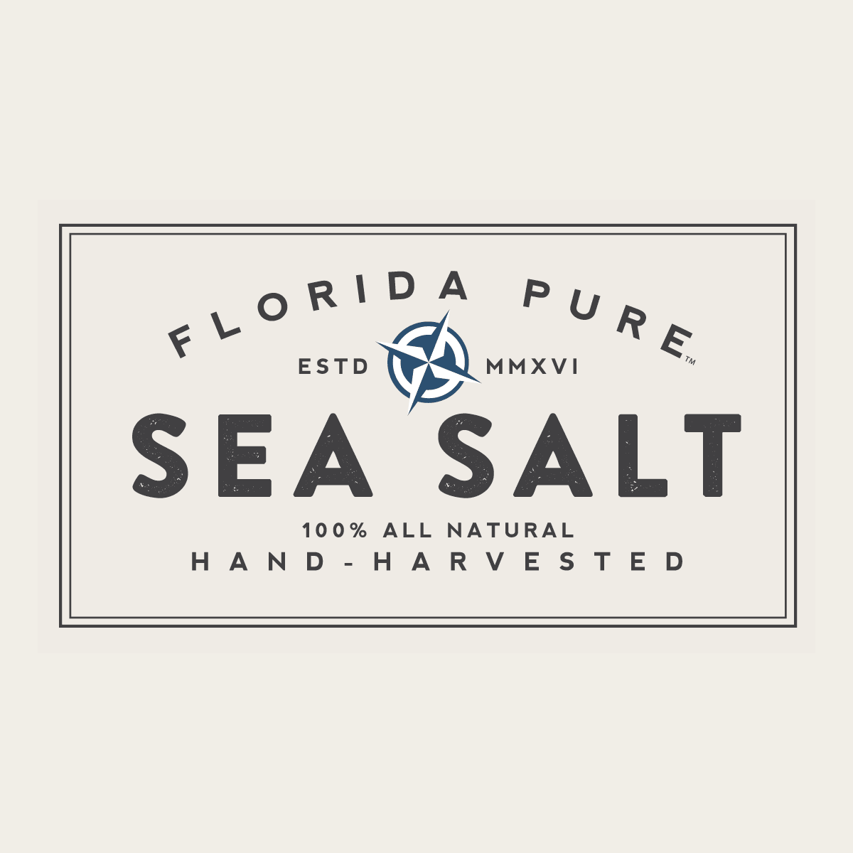 Florida Pure 100% All Natural Hand - Harvested Sea Salt 4 oz - BBQ Rub