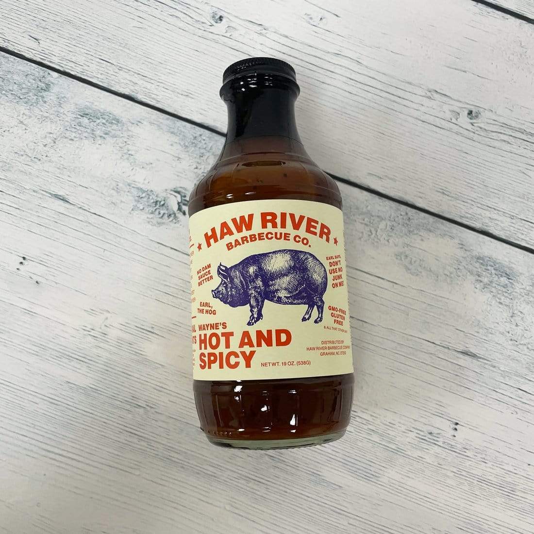 Haw River Barbecue Co. Wayne's Hot and Spicy BBQ Sauce - BBQ Sauce