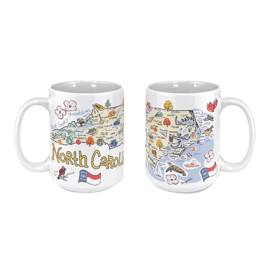 Fish Kiss North Carolina 15 oz Coffee Mug