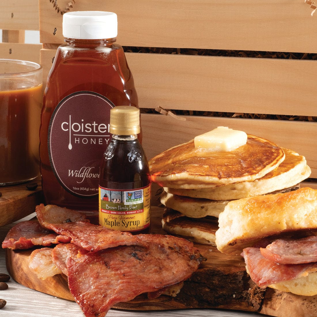 North Carolina Breakfast Crate with Ham - Gift Basket
