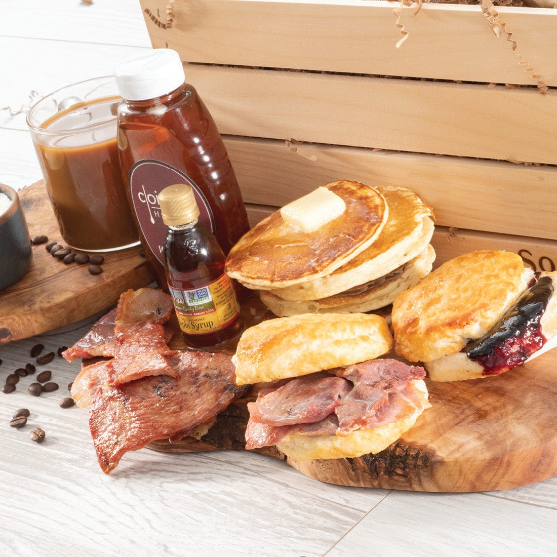 North Carolina Breakfast Crate with Ham - Gift Basket