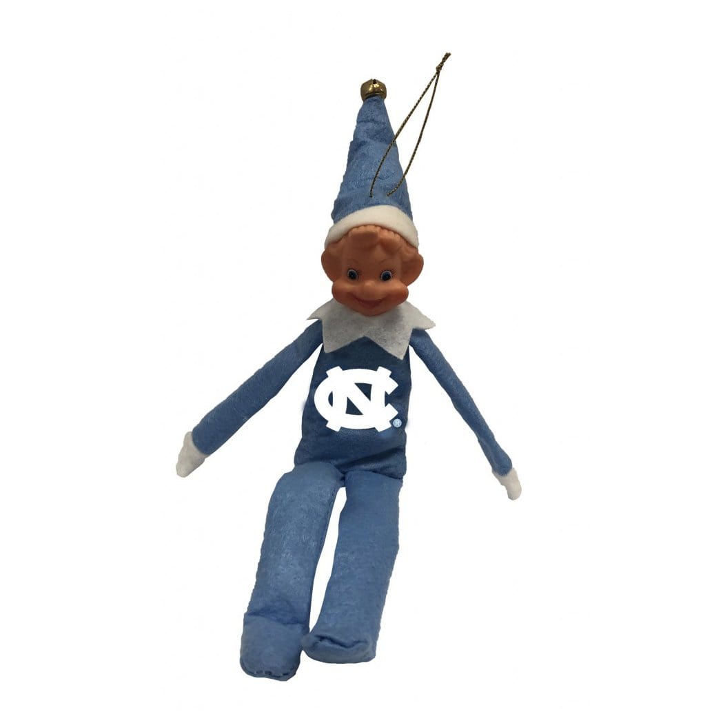 Santa's Workshop 12in UNC Elf Ornament - Collegiate Decoration