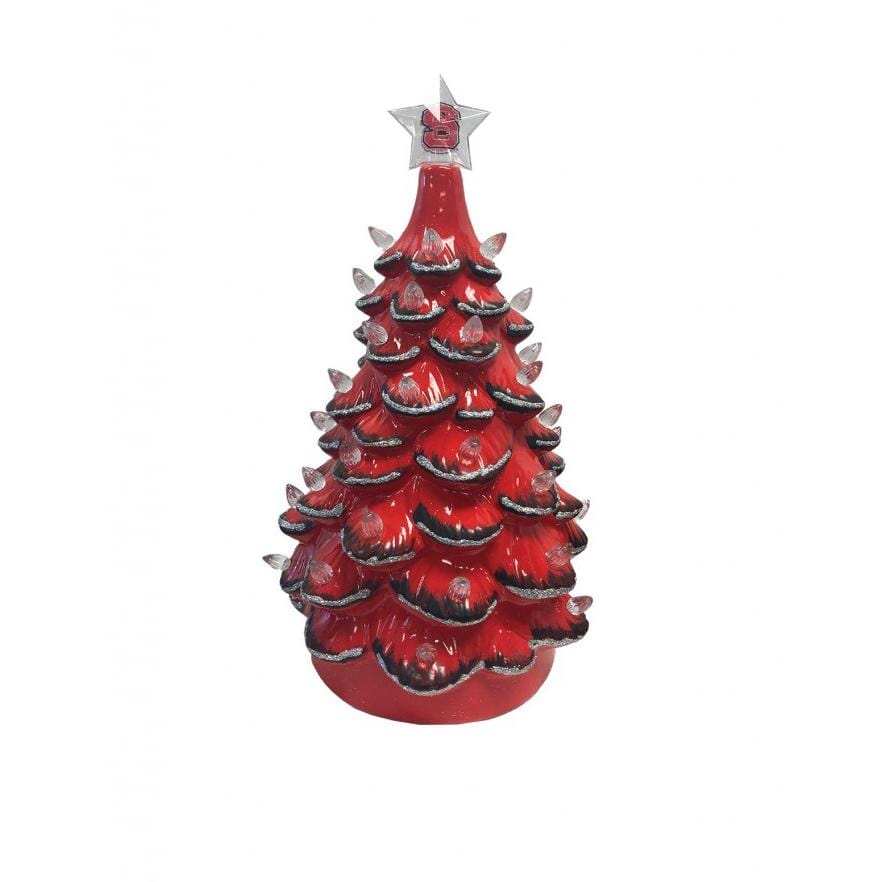 Santa's Workshop 14 in NC State Ceramic Christmas Tree - Collegiate Decoration