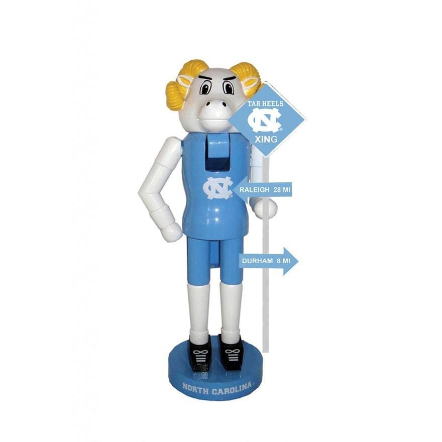Santa's Workshop North Carolina Tar Heels 12'' Rivalry Nutcracker - Blue/White - Collegiate Decoration