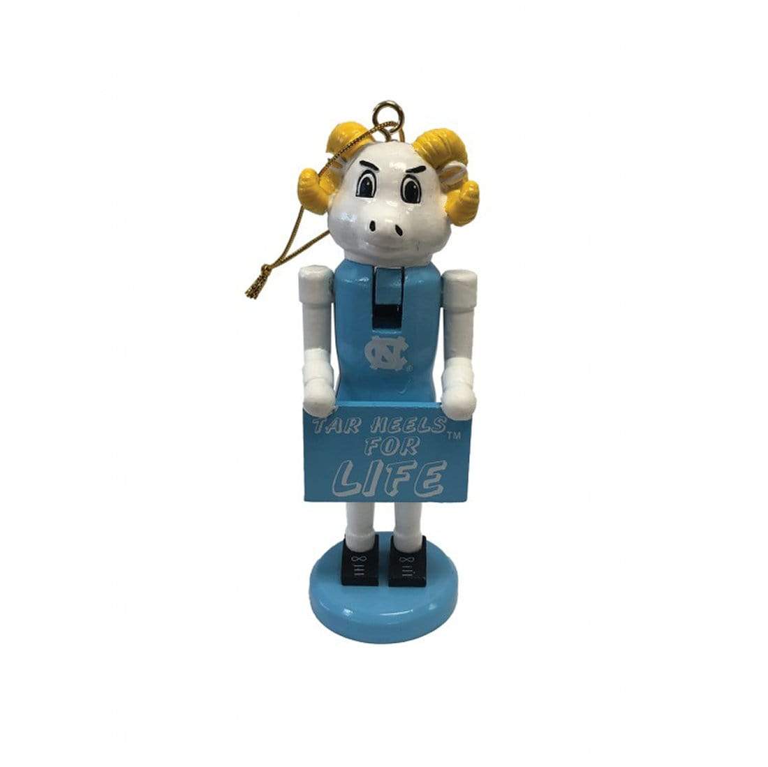 Santa's Workshop UNC For Life Ornament 6in - Collegiate Decoration