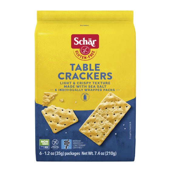 Schar Schar Gluten Free Table Crackers with Sea Salt 7.4 Oz