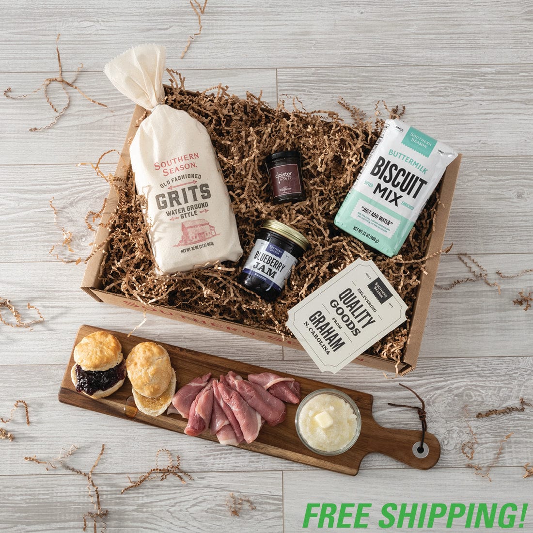 Southern Breakfast Box with Ham - Gift Basket