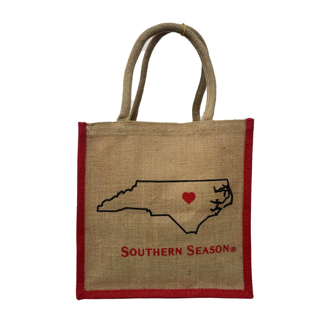 Southern Season Custom Bags Southern Season Jute Tote Bag - Medium Heart of Carolina