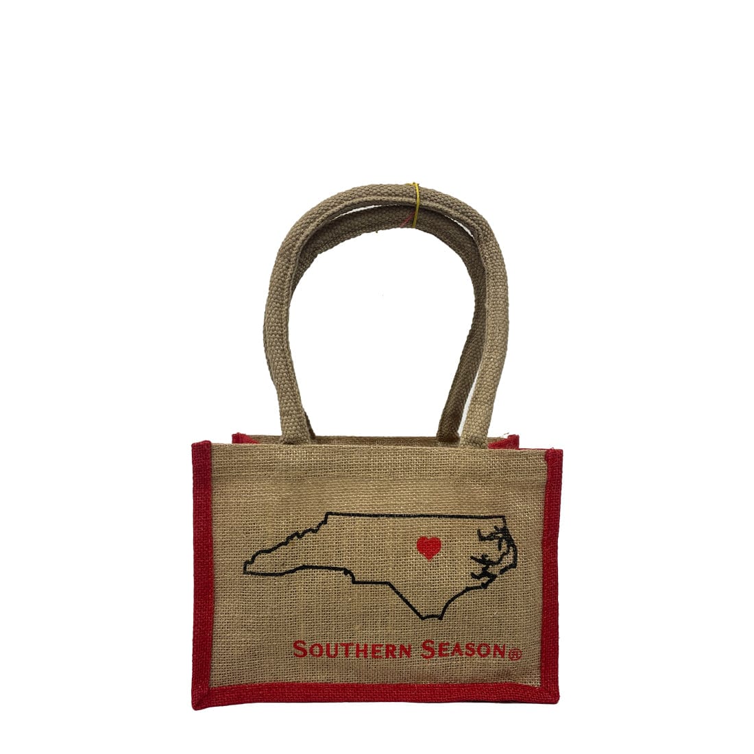Southern Season Custom Bags Southern Season Jute Tote Bag - Small Heart of Carolina