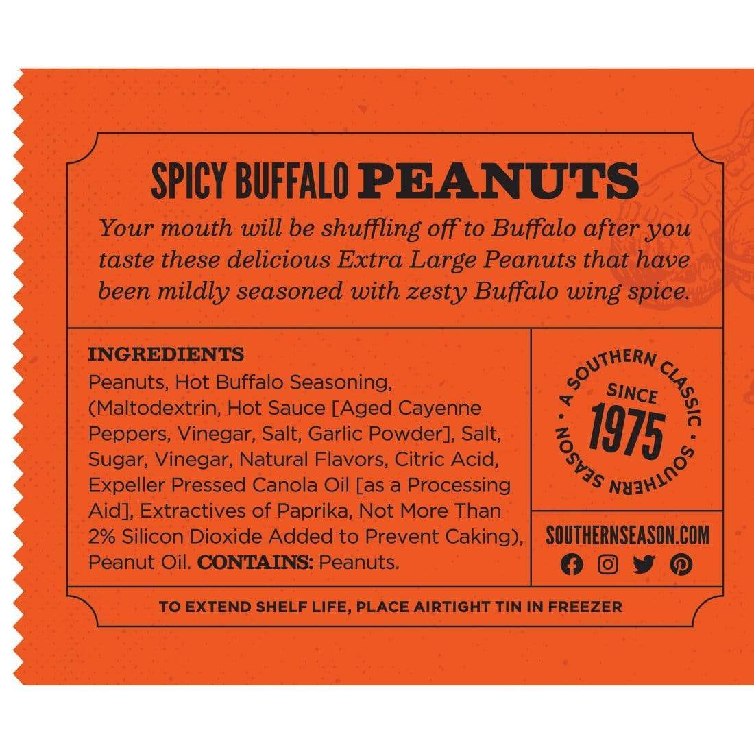 Southern Season Spicy Buffalo Peanuts 9 oz - Nuts