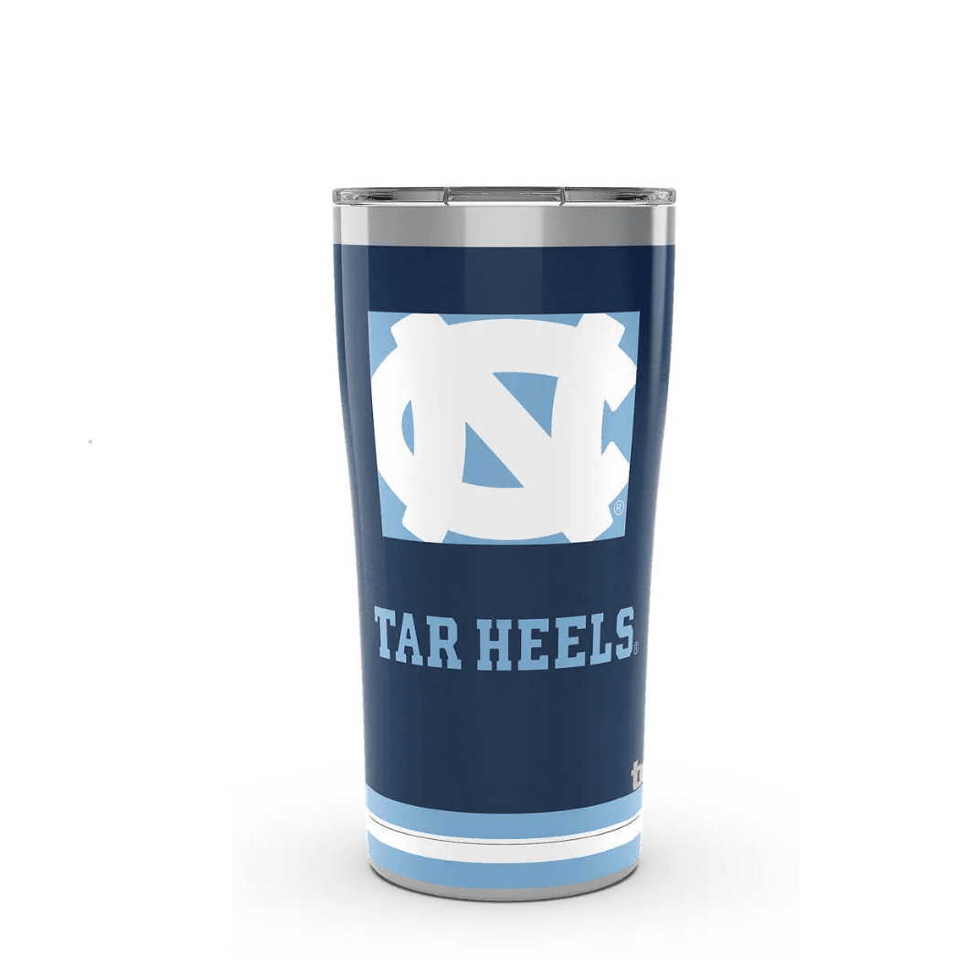 Tervis Stainless Steel 20 oz North Carolina Tar Heels Blocked Tumbler with Slider Lid - Drinkware