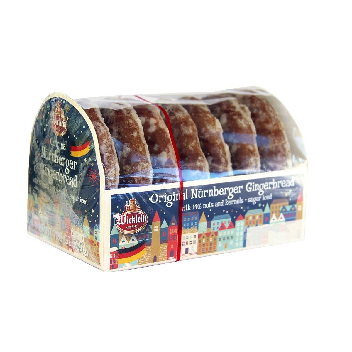 Wicklein Wicklein Original Nürnberger Gingerbread, Fine Oblaten Glazed Lebkuchen 7 oz